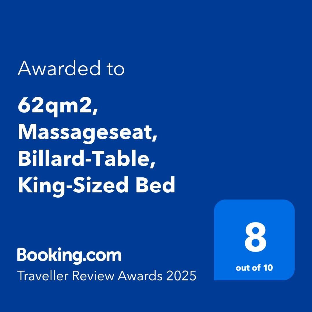 62Qm2, Massageseat, Billard-Table, King-Sized Bed Apartment Берлин Екстериор снимка